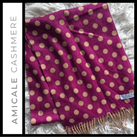 NWOT Amicale Pure Cashmere Reversible Scarf - Picture 2 of 3